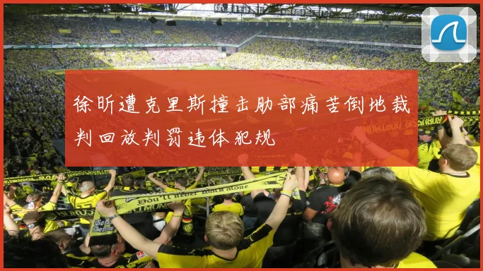 徐昕遭克里斯撞击肋部痛苦倒地裁判回放判罚违体犯规